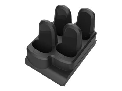 Zebra 4-Slot Device Cradle Adapter Cup - Barcode-Scanner-Ladestation - Ausgangsanschlüsse: 4 - Midnight Black - Für Zebra Cs60, Cs6080, Cs60-Hc