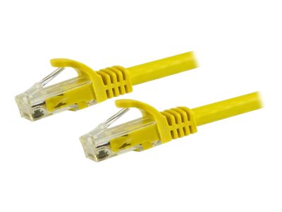 Startech 7.5M Cat6 Ethernet Cable, 10 Gigabit Snagless Rj45 650Mhz 100W Poe Patch Cord, Cat 6 10Gbe Utp Network Cable W/Strain Relief, Yellow, Wiring