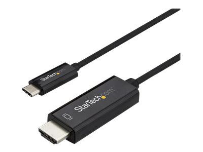 Startech.Com 1M Usb-C Auf Hdmi Kabel - 4K Bei 60Hz - Schwarz, 1 M, Usb Typ-C, Hdmi, Männlich, Männlich, Gerade