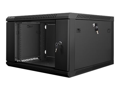 Lanberg - Rack skåp - väggmontering - svart, RAL 9004 - 6U - 19 | Datorer & Surfplattor - Rackkabinetter - Rackkabinett | GameStuff