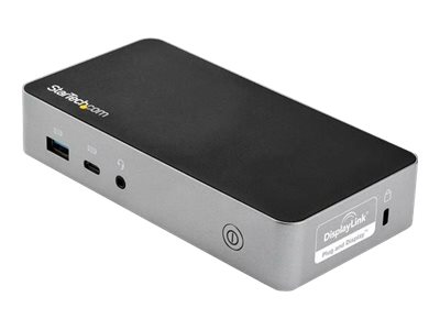Startech.Com Usb-C Dockingstation - Dual Monitor 1080P Hdmi Laptop Dock - 65W Power Delivery - 1X Usb-C, 3X Usb-A, Ethernet - Dual Video Usb 3.1 Gen