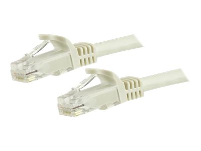 StarTech.com 1.5m CAT6 Ethernet Cable, 10 Gigabit Snagless RJ45 650MHz 100W PoE Patch Cord, CAT 6 10GbE UTP Network Cable w/Strain Relief, White, Wiring is UL Certified/TIA - Category 6 - 24AWG (N6PATC150CMWH) - Patch-kabel - RJ-45 (hane) till RJ-45 (hane) - 1.5 m - UTP - CAT 6 - hakfri - vit | Datortillbehör - Kablar & adaptrar - Nätverkskablar | GameStuff