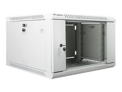 Lanberg - Rack Kabinet - Vægmonterbar - Grå, Ral 7035 - 6U - 19"