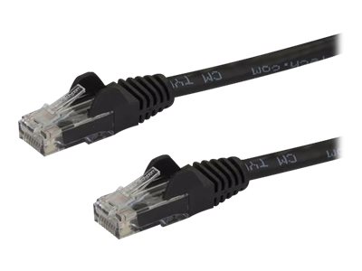 Startech.Com 1,5M Cat6-Kabel - Schwarzes Cat6-Patchkabel - Snagless Rj45-Steckverbinder - Etl, 1,5 M, Cat6, U/Utp (Utp), Rj-45, Rj-45
