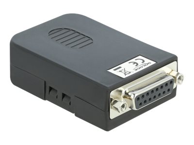 Delock D-Sub15 Buchse Zu Terminalblock Mit Gehäuse, Serial Sub-D15, 16 Pin Terminal Block, Schwarz