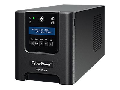 Cyberpower Professional Tower Series Pr750elcd - Usv - 675 Watt - 750 Va - 7 At - Rs-232, Usb - Output-Stikforbindelser: 6