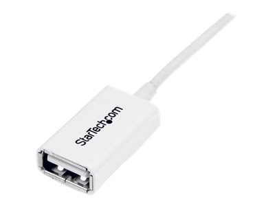 Startech 1M White Usb 2.0 Extension Cable Cord - A To A - Usb Male To Female Cable - 1X Usb A (M), 1X Usb A (F) - White, 1 Meter (Usbextpaa1mw) - Usb