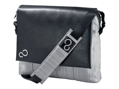 Fujitsu Messenger Bag - Bæretaske Til Notebook - 14" - Sort/Grå - For Lifebook U7310, U7410, U9310, U9310x