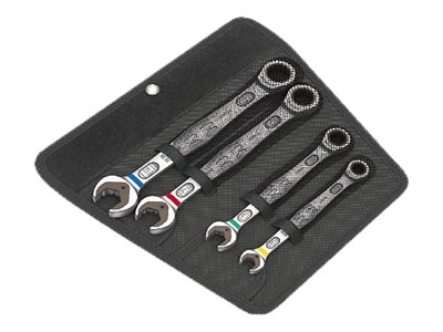 WERA 6000 Joker 4 Set 1 gaffelnøgle- og ringskralde sæt, 4 dele 10-19mm