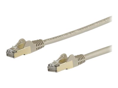 Startech.Com 5M Cat6a Ethernet Kabel, 10 Gigabit Geschirmtes Snagless Rj45 100W Poe Patch Cord, Cat 6A 10Gbe Stp Netzwerkkabel Mit Zugentlastung, Gra