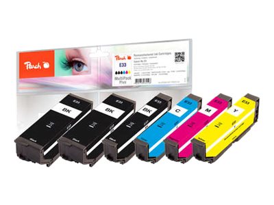 Multi Pack Plus - pakker - sort, gul, cyan, magenta - kompatibel - blækpatron - for Epson Expression XP-830; Expression Premium XP-530, 540, 630, 635, 640, 830, 900
