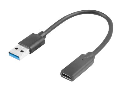 Lanberg - USB adapter - USB Type A (han) til 24 pin USB-C (hun) - USB 3.1 Gen1 OTG - cm -