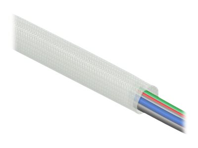 Delock Fiberglass Sleeving - Kabelfleksibelt Rør - 10 M - Hvid