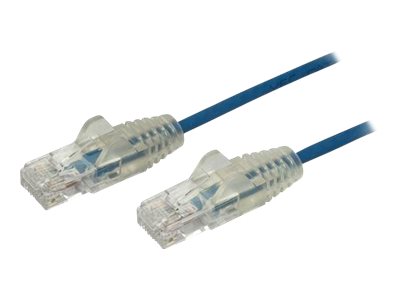 Startech.Com 2,5 M Cat6-Kabel - Schlank - Snagless Rj45-Anschlüsse - Blau, 2,5 M, Cat6, U/Utp (Utp), Rj-45, Rj-45