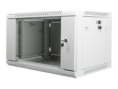 Lanberg - Rack skåp - väggmontering - grå, RAL 7035 - 6U - 19 | Datorer & Surfplattor - Rackkabinetter - Rackkabinett | GameStuff