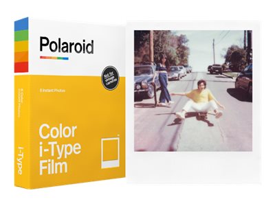 Polaroid I-Type Color Film - Strålende - Hvid - 88 X 107 Mm 8 Ark Fotopapir