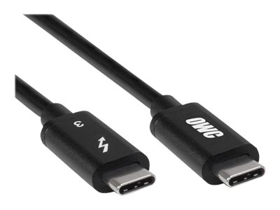 Owc Premium - Thunderbolt Kabel - Usb-C (Han) Til Usb-C (Han) - Thunderbolt 3 - 70 Cm - Omvendelige Stikforbindelser, Usb Power Delivery (5 A, 100 W)