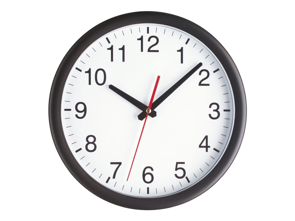 TFA - Klocka - kvarts - väggmonterbar - 30 cm - svart | Huset - Säkerhet & Larm - Klockor och väckarklockor | GameStuff