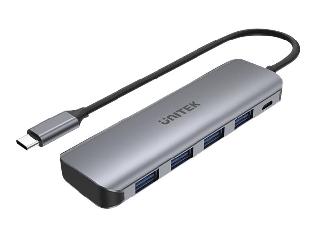 Unitek P5+, Usb 3.2 Gen 1 (3.1 Gen 1) Type-A, 5000 Mbit/S, Grau, Aluminium, 10 W, 0,205 M