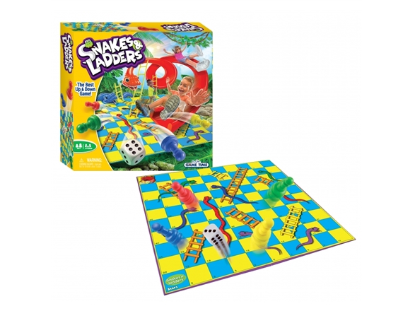 FUNVILLE GAMES Snakes and Ladders game, 61151