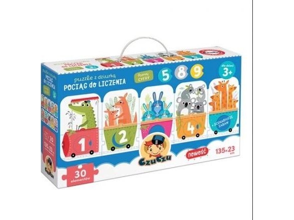 Czuczu Puzzle Mit Loch A Zug Zum Zählen Za4073