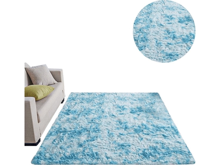 Billede af Strado Carpet Ombre Shaggy Strado 120X170 Ombreblue (Light Blue) Universal