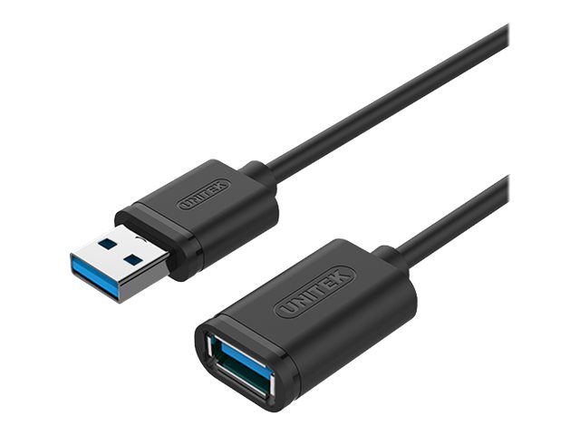 Unitek Y-C456gbk - Usb-Forlængerkabel - Usb Typ A (Han) Til Usb Typ A (Hun) - Usb 3.0 - 50 Cm - Sort