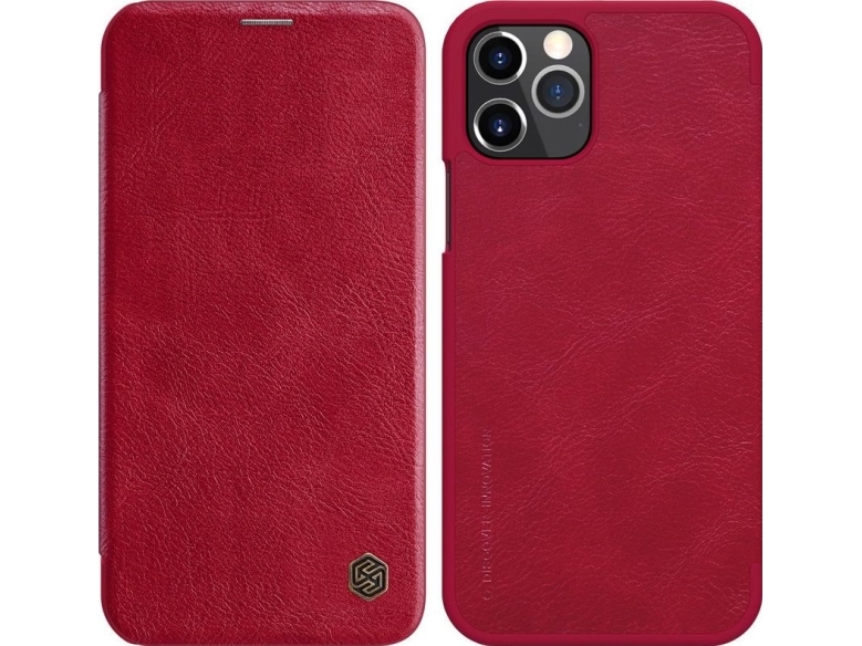 Nillkin Nillkin Qin Leather Holster Case For Iphone 12 Pro/Iphone 12 Red Universal