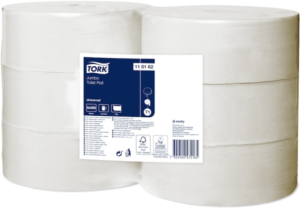Toilettenpapier Tork Jumbo T1 Advanced 1-Lagig 110162 6Rl/Karton - (6 Rollen Pro Karton)