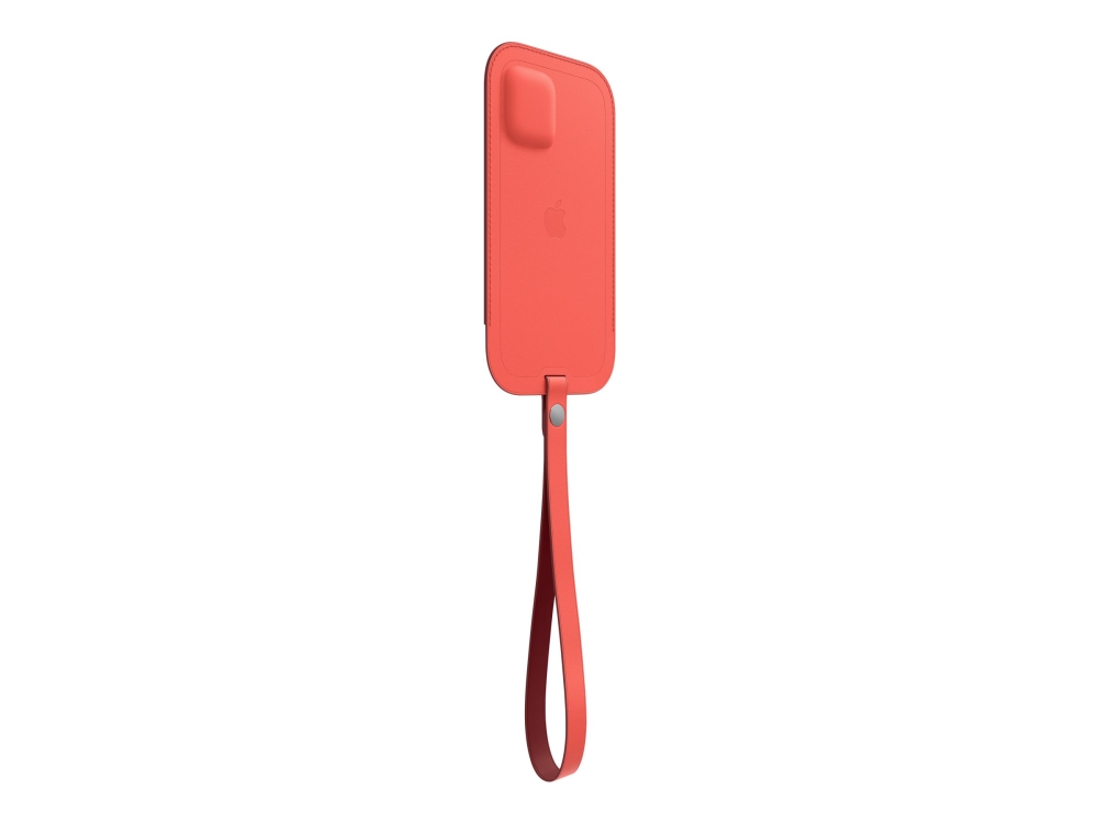 Apple Sleeve With Magsafe - Beskyttende Sleeve Til Mobiltelefon - Læder - Pink Citrus - For Iphone 12 Mini