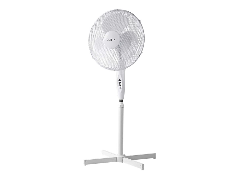 Nedis - Kjølevifte - frittstående - 40 cm - CEE 7/16 - hvit