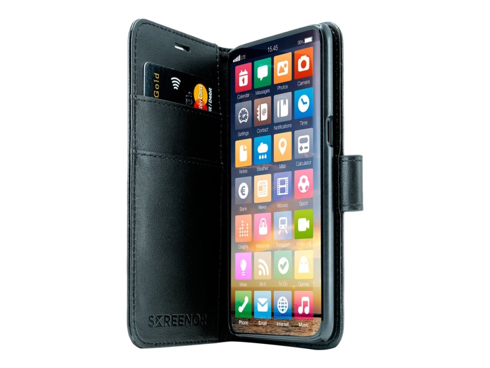 Screenor Smart Wallet Case - Flipomslag til mobiltelefon - økolæder - for Xiaomi MI 10T Lite
