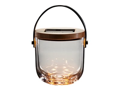 Krinner Lumix Deco Glass Basic - Transparent - Bambus - Glas - Schlafzimmer - Kinderzimmer - Wohnzimmer - Romantisch - Lumix Deco Glass - 1 Glühbirne