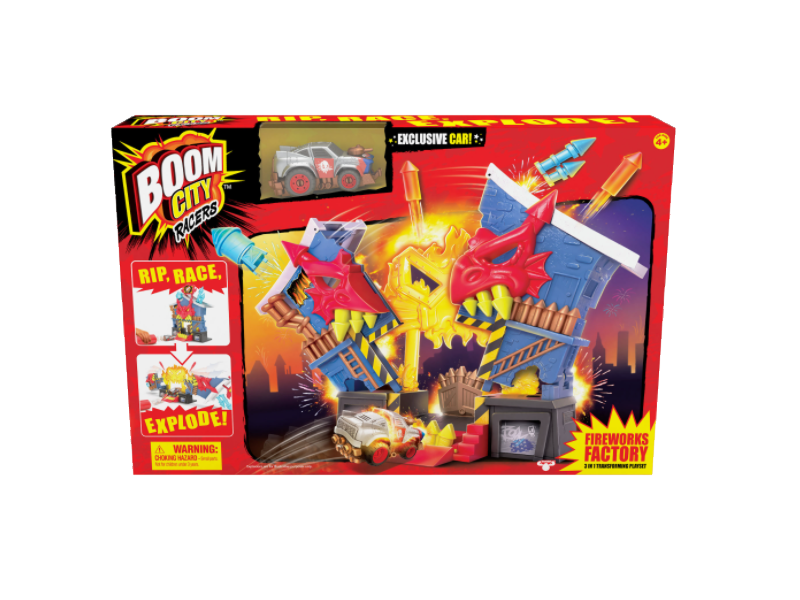 Boom City Racers Firework Factory Playset | Leksaker - Bilar och andra fordon | GameStuff
