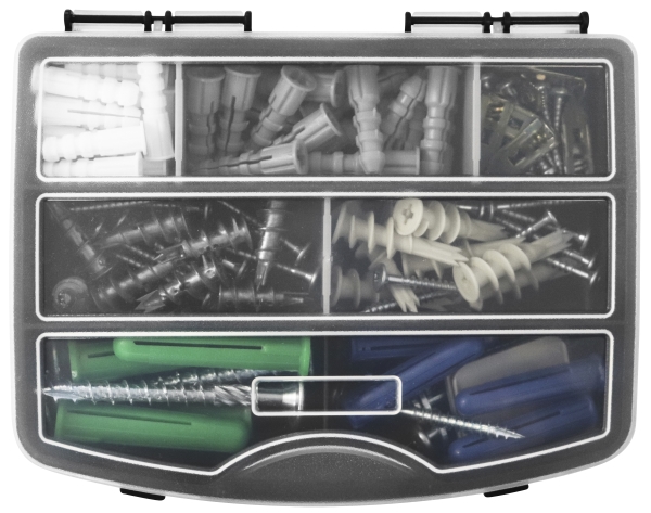 Work&gt it® gips monteringssats i sortimentslåda med 152 delar | Verktyg & Verkstad - Skruvar & Muttrar - Gipsskruv | GameStuff