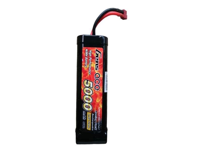 Gens Ace B-5000-8.4V-Nimh-Flat-Pack-T, Akku, Schwarz