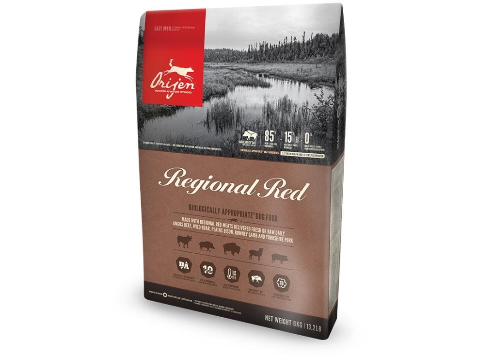 Orijen Regional Red Voksen Bøf, Lam, Svinekød 2 Kg