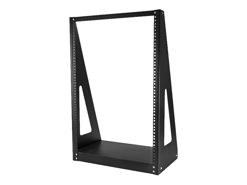 Startech.Com 2 Pfosten Schwerlast Rack - 16He, Freistehendes Gestell, 16U, 160 Kg, 9 Kg, Schwarz