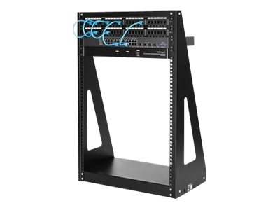 Startech 16U Open Frame Network Rack - 19" 2 Post Free Standing Desktop Rack Für Computer, Av, Medien, It Equipment Für Serverraum (2Postrack16) - Op
