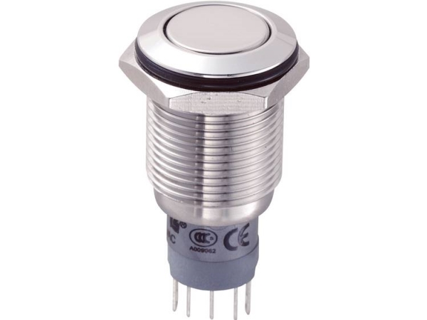 Tru Components Las2gqf-11/S/P Festverdrahteter Taster 250 V/Ac 3 A 1 X Ein/(Ein) Berührung 1 St