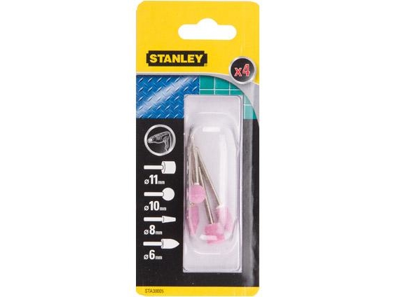 Stanley Sta30005-Xj, Slibesten, Lyserød, Sølv, 4 Stk, Blister