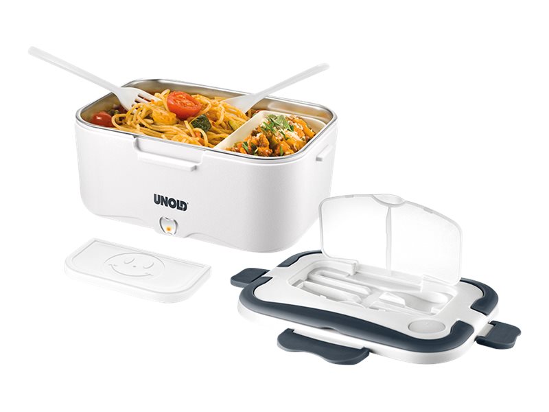 UNOLD 58850 - Electric lunch box - 1.5 liter - 35 W - vit / grå | Köksutrustning - lunch | GameStuff