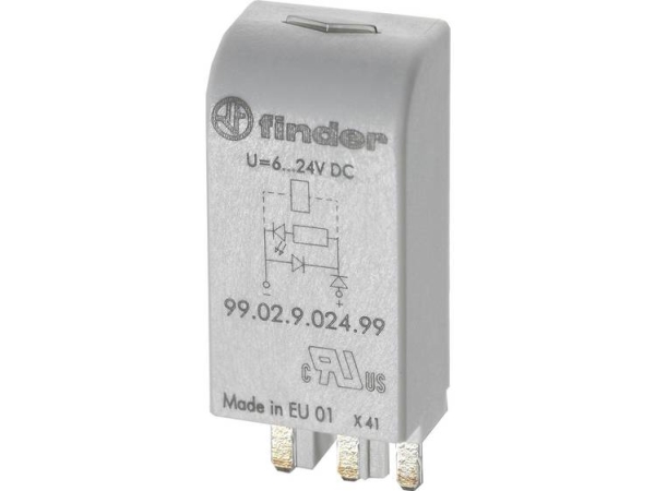 Steckmodul Mit Emv-Abdeckung Der Relaisspule, Mit Diode, Mit Led 10 Stück Finder 99.02.9.220.99 N/A Passend Für Modell: Finder 96.04, Finder 96.02 Bu