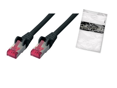Shiverpeaks Patchkabel S/Ftp Cat.6A Pimf Schwarz 0,5 M