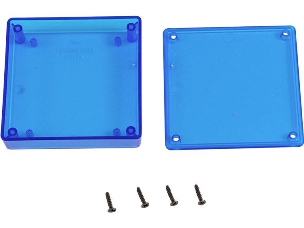 Hammond Electronics 1551Xtbu Universalkabinet 80 X 80 X 20 Abs Blå (Transparent) 1 Stk
