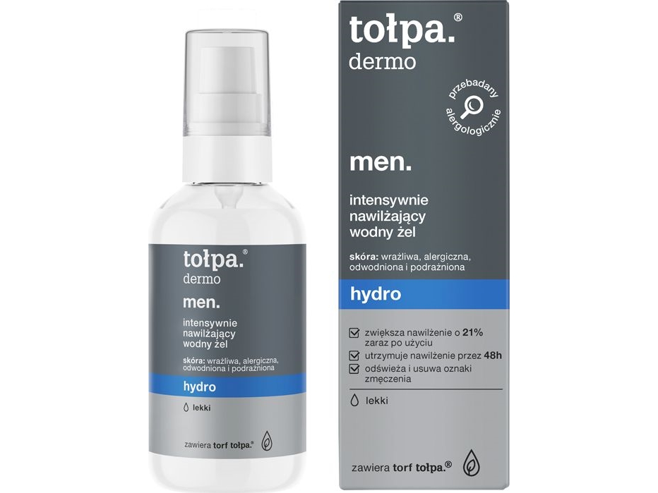 Tolpa Dermo men. Hydro, Intensiivinen kosteuttava vesivoide light 75ml