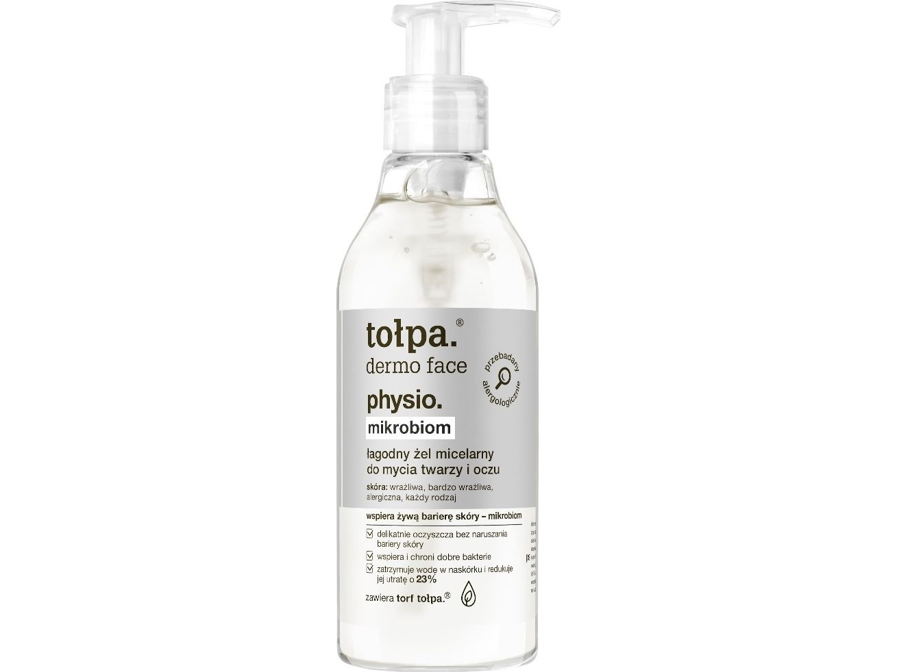 Tolpa physio microbiome. mild micellar gel for face and eyes cleansing 195 ml