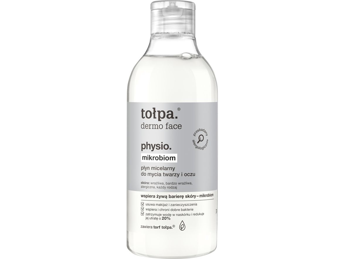 Tolpa Physio Microbiome. Micellar Water For Washing Face And Eyes 400 Ml