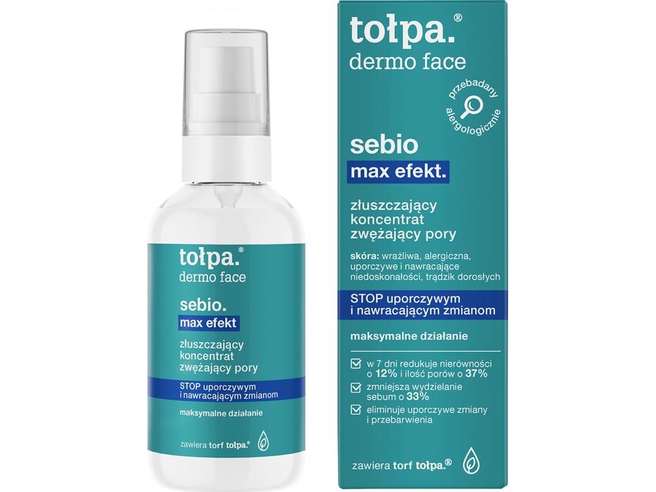 Tolpa sebio max effect. exfoliating concentrate that tightens pores 75 ml