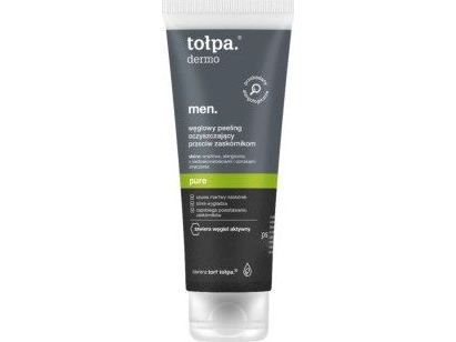 Tolpa dermo men. pure, charcoal cleansing peeling against blackheads 100 ml